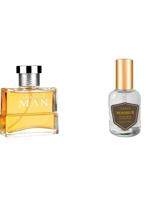 Shooter's Man Edp Erkek Parfümü + Monsıeur Erkek Parfüm 50 Ml