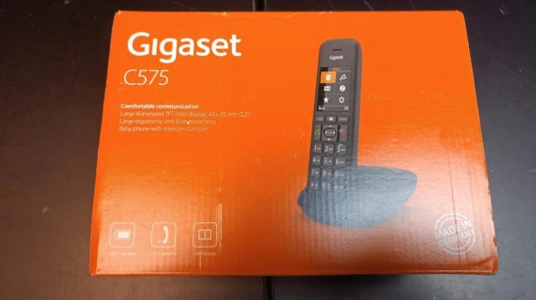 Gıgaset C575  Dect Telefon (Siyah) (OUTLET)