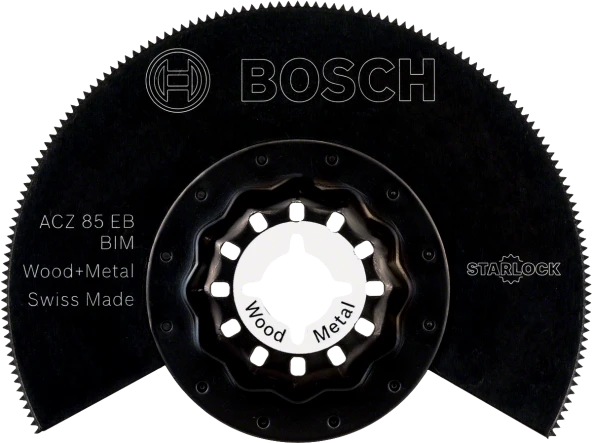 Bosch - Starlock - ACZ 85 EB - BIM Ahşap ve Metal İçin Segman Testere Bıçağı, Bombeli 10'lu