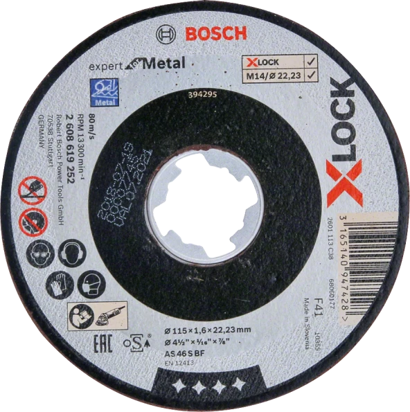 Bosch - X-LOCK - 115*1,6 mm Expert Serisi Düz Metal Kesme Diski (Taş)
