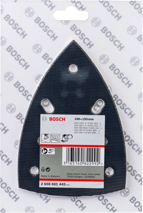 Bosch - Pıtrak Tutturmalı Delta Zımpara Tabanı (100x150 mm) - 2
