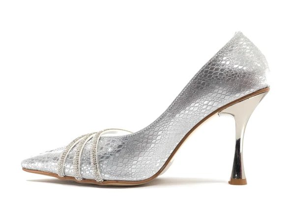 Feles Üç Şerit Taş Detaylı Saten Stiletto Abiye Kadın Topuklu Ayakkabı - 12