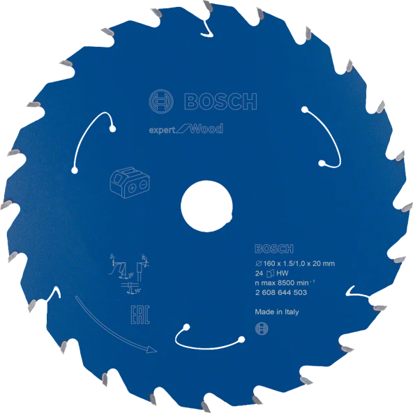 Bosch - Expert for Serisi Ahşap için Akülü Daire Testere Bıçağı 160*20 mm 24 Diş ürün görseli