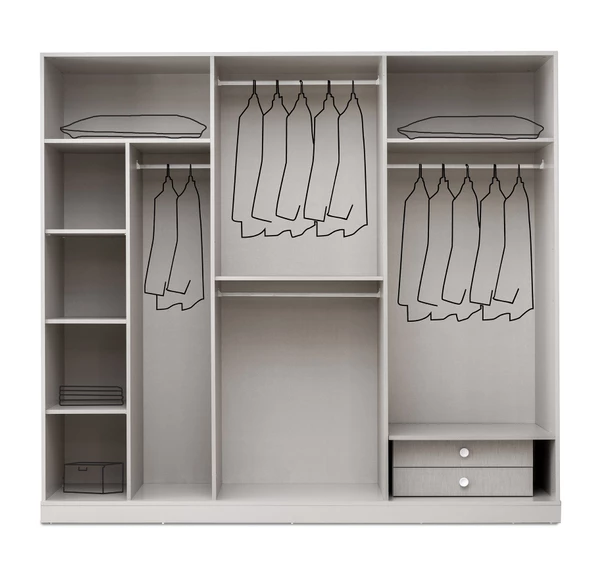 ALANYA MDF 6 KAPILI DOLAP - 2