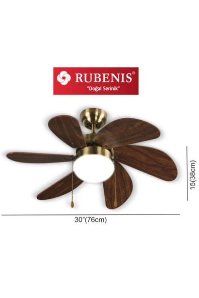 Rubenis RBT306Brw Glob Tavan Vantilatörü