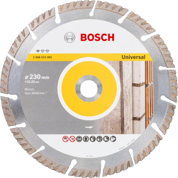 Bosch - Standard Seri Genel Yapı Malzemeleri İçin Elmas Kesme Diski 230 mm