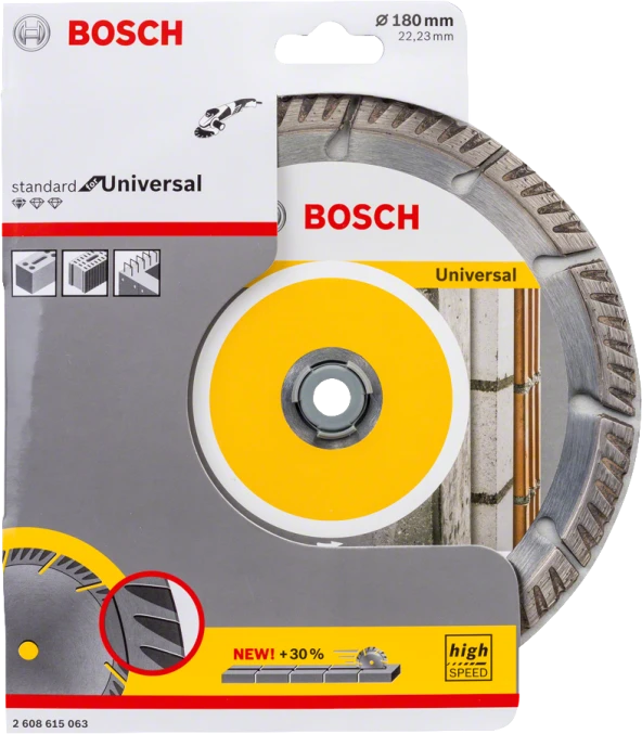 Bosch - Standard Seri Genel Yapı Malzemeleri İçin Elmas Kesme Diski 180 mm - Resim 2