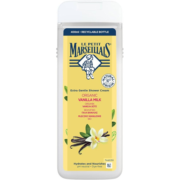 Le Petit Marseillais Organic Vanilya Sütlü Duş Jeli 650ML