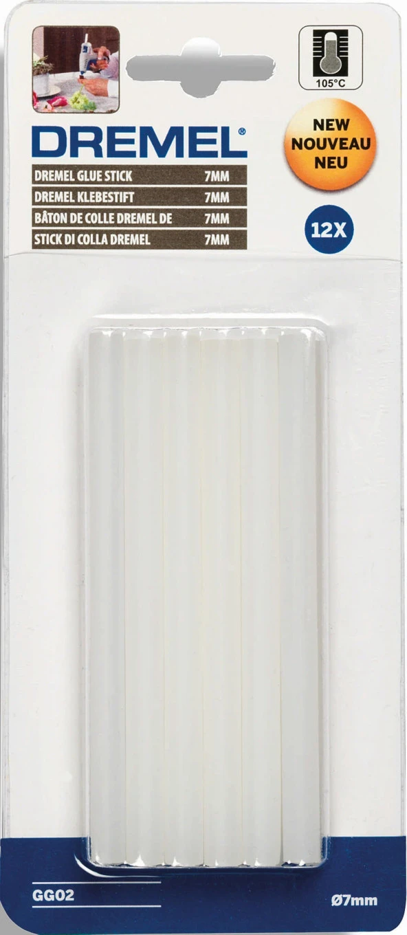 Dremel 7 mm Çok Amaçlı Düşük Sıcaklık Tutkal Çubukları (GG02) - 2