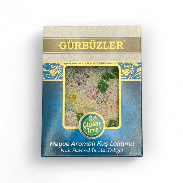 GÜRBÜZLER Glutensiz Meyve Aromalı Kuş Lokumu 400g