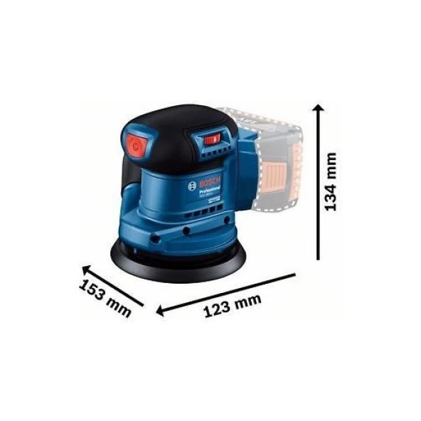 Bosch Gex 185-LI Eksantrik Zımpara Makinesi Solo - 2