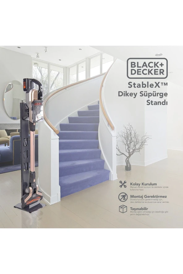 Black+Decker Stable x Dikey Süpürge Standı - 3