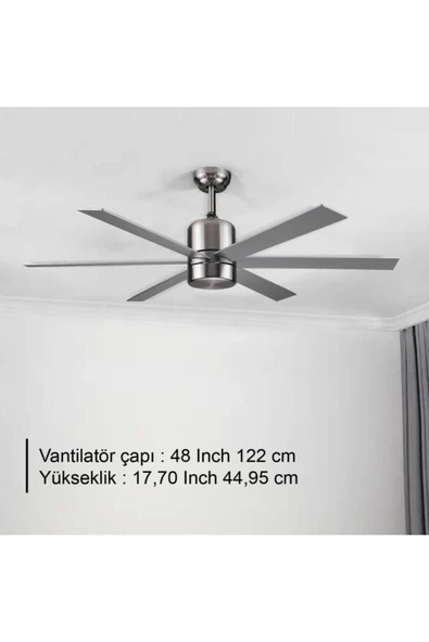 RBT486 BRW AYDINLATMALI TAVAN VANTİLATÖRÜ ürün görseli