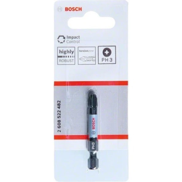 Bosch - Impact Control Serisi Vidalama Ucu PH3*50 mm 1'li