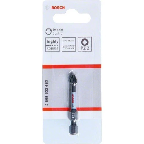 Bosch - Impact Control Serisi Vidalama Ucu PZ2*50 mm 1'li - Resim 2