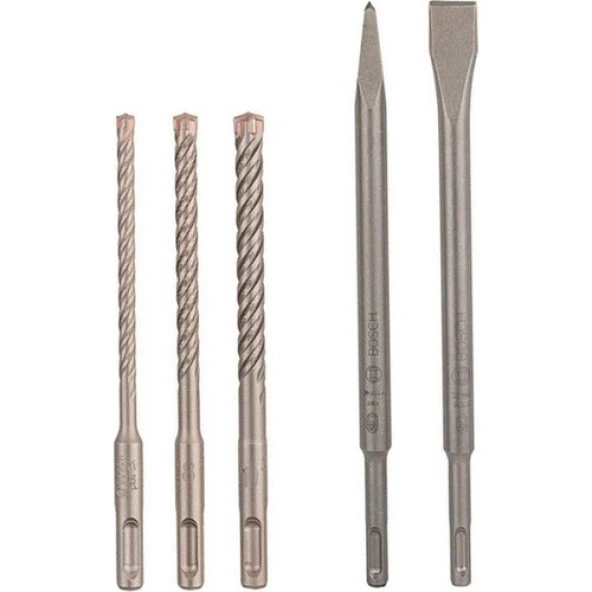 Bosch Sds-Plus Uç Ve Keski Seti 5 Parça - 2607017515