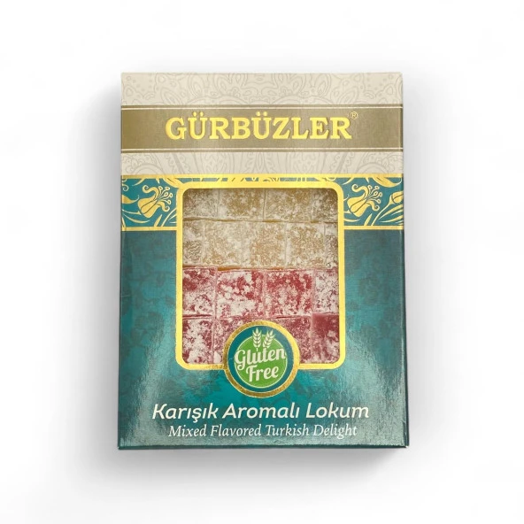 GÜRBÜZLER Glutensiz Karışık Aromalı Lokum 500g