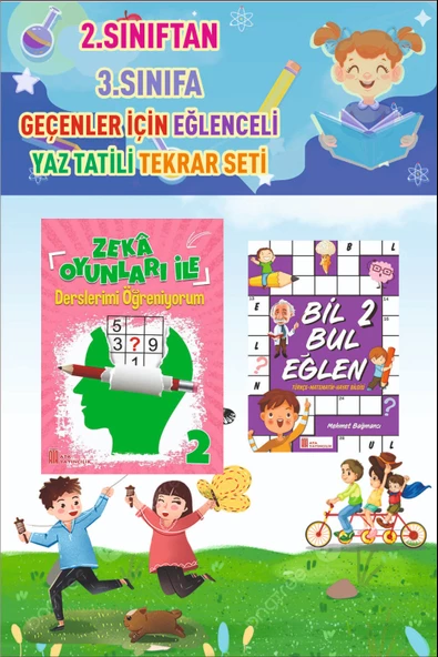 2.Sınıftan 3.Sınıfa Geçenler İçin Eğlenceli Yaz Tekrar Seti