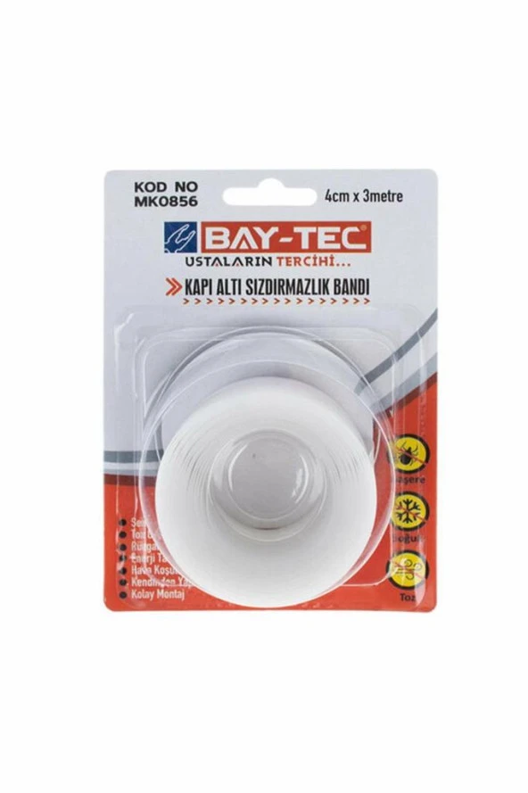 Bay-Tec MK0856 Kapı Altı Sızdırmazlık Bandı 4cmx3metre