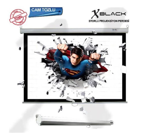 Xblack Xge-180 Kumandalı Motorlu Projeksiyon Perdesi