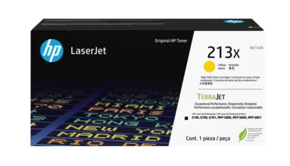 Hp 213X Yellow Sarı 6.000 Sayfa Toner W2132X ürün görseli 1