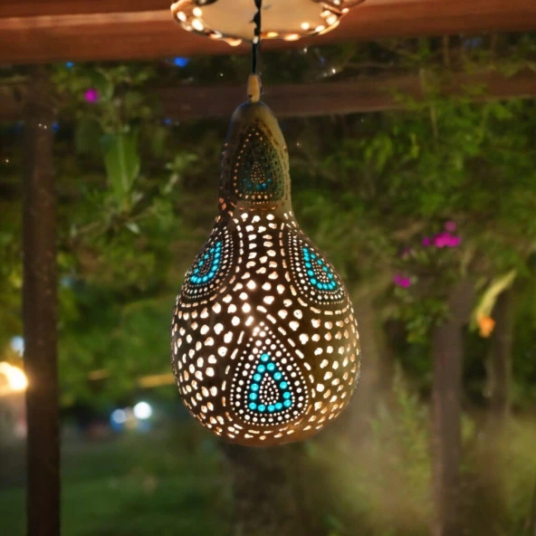 Damla Desenli Su Kabağı Bahçe Aydınlatması - 2
