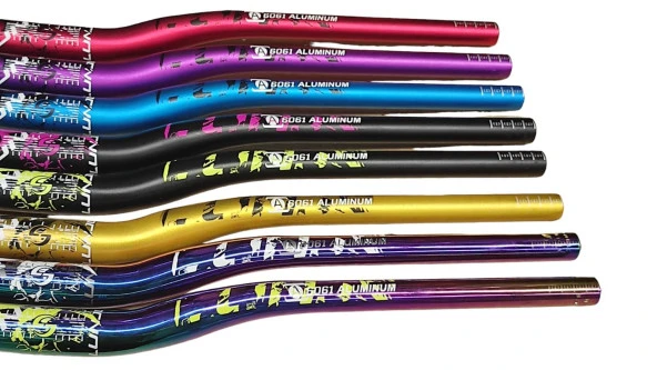 Lunje Alüminyum 31.8 780 mm Riser Mtb Gidon Bisiklet Gidonu Bukalemun Sarı - 7