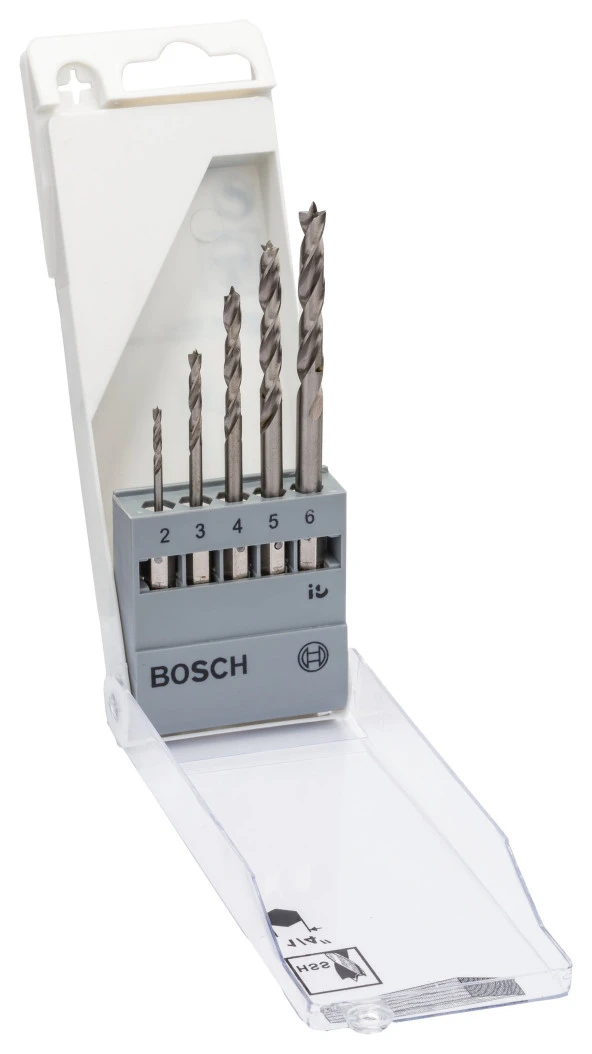 Bosch - Altıgen Şaftlı Ahşap Matkap Ucu Set 2-6 mm