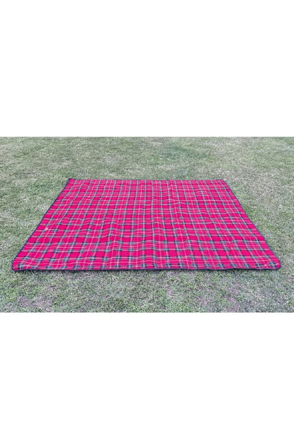 CAMPOUT PİKNİK ÖRTÜSÜ BÜYÜK EKOSE KIRMIZI - 2