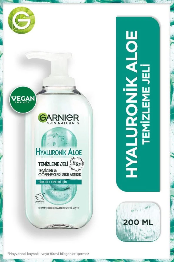 Garnier Hyaluronik Aloe Temizleme Jeli 200ml