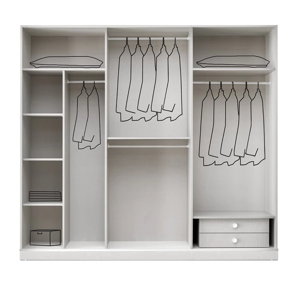 KEPEZ MDF 6 KAPILI DOLAP - 2