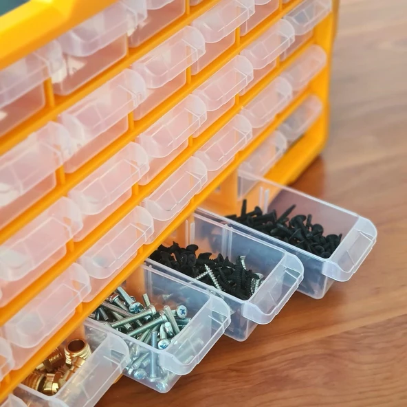 Super Bag Mono Blok Çekmeceli Organizer 39'lu Büyük Boy ASR-6001 - 6