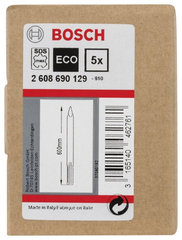 Bosch - SDS-Max Şaftlı Sivri Keski 600 mm 5'li - 2