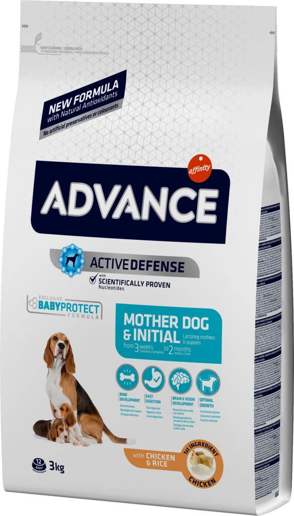 Advance Initial Tavuklu Hamile ve Yavru Köpek Maması 3kg