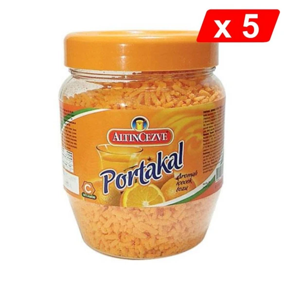 Altıncezve Granül Portakal Aromalı İçecek Tozu 300 Gr - 5Lİ PAKET
