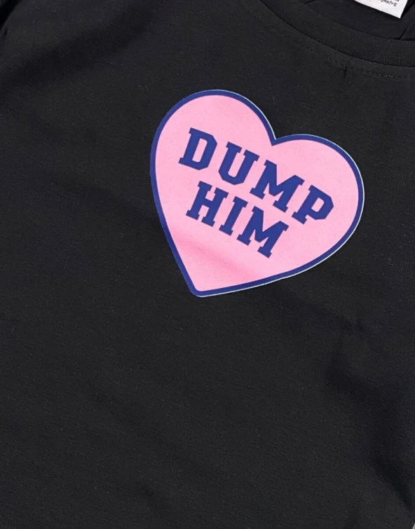 Dump Him Kadın Crop Tişört - 3