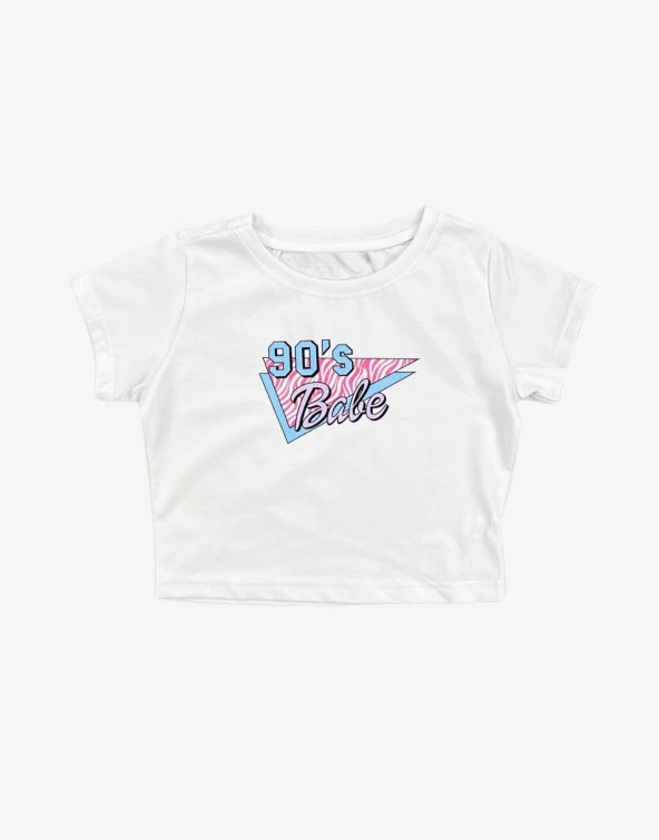 90s Baby Kadın Crop Tşört