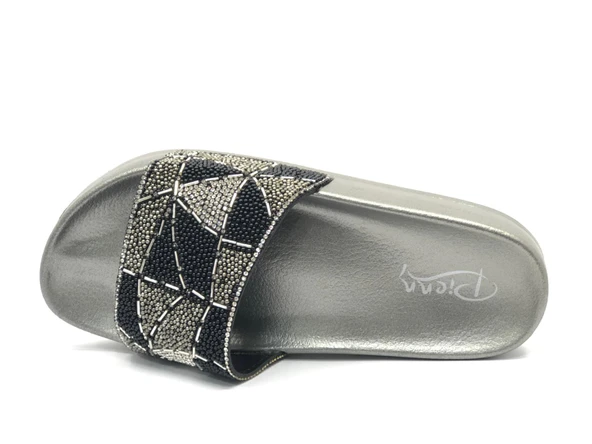 Pienn 20031-005 Genç Kız Kadın Boncuklu Terlik - Resim 10