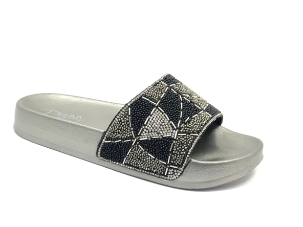 Pienn 20031-005 Genç Kız Kadın Boncuklu Terlik - Resim 7