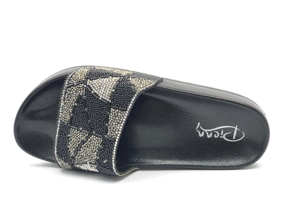 Pienn 20031-005 Genç Kız Kadın Boncuklu Terlik - Resim 6