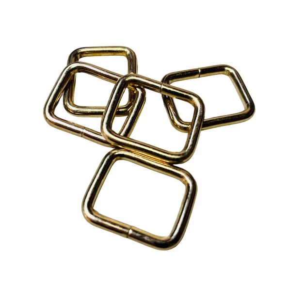 2,5 cm Kare Metal Halka, Çanta Sapı İçin Kare Halka 5 Adet - 2