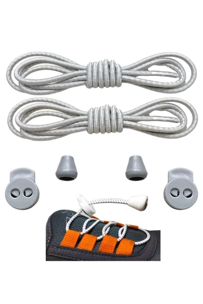 SRTfootcare LCY DÜZ Model Yuvarlak KİLİTLİ Bağcık 100 cm - 2