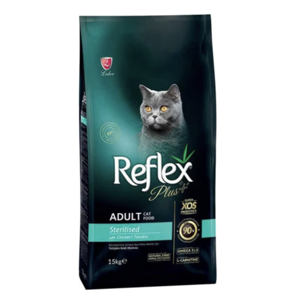 Reflex Plus Sterilised Tavuk Etli 15 kg Yetişkin Kedi Maması