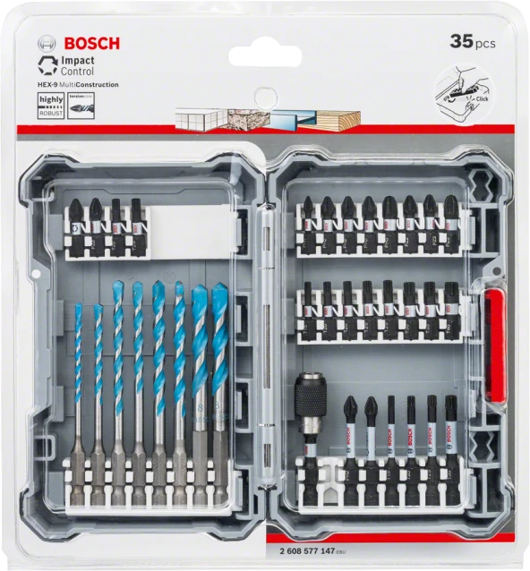 Bosch - Impact Control Serisi HEX-9 MC 35 Parça Karışık Set - 2
