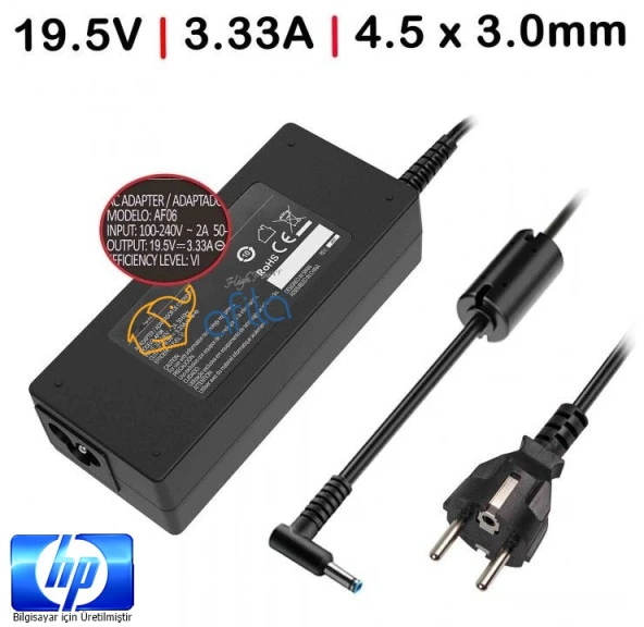 HP 250 G8 (27K01EA13) Notebook uyumlu Adaptör, Şarj Aleti Cihazı 65W - Resim 4