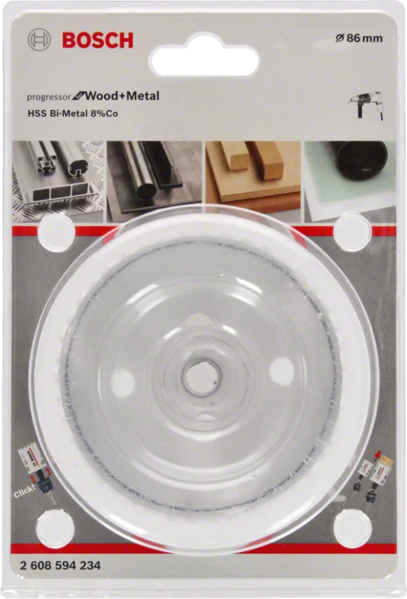 Bosch - Yeni Progressor Serisi Ahşap ve Metal için Delik Açma Testeresi (Panç) 86 mm - Resim 2