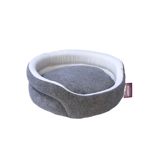 Bedspet Ağızlıklı Sepet Kedi ve Küçük Irk Köpek Yatağı Gri ürün görseli 1