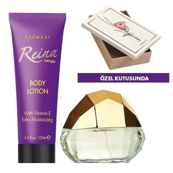 Farmasi Reina Midnight Edp + Vücut Losyonu 2'li Kadın Parfüm Seti