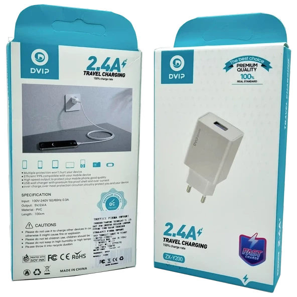 2.4A Usb Şarj Başlığı Dvıp ZX-Y200