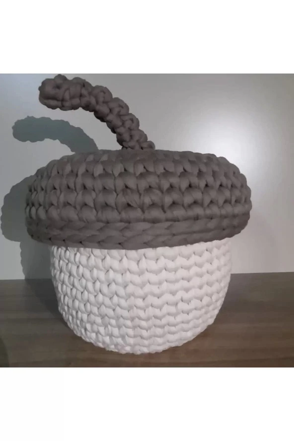 Çok Amaçlı Penye Sepet Meşe Palamut Sepet - 2